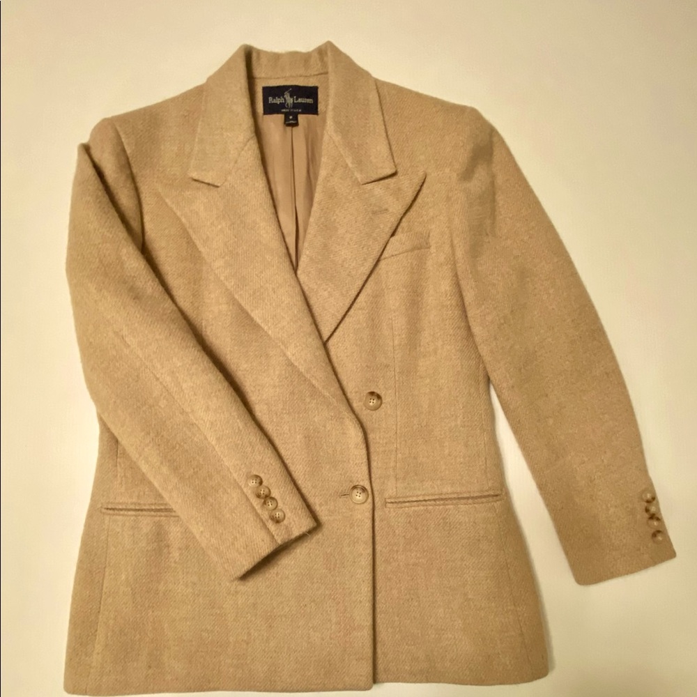 Ralph Lauren vintage 100 percent wool tweed blazer